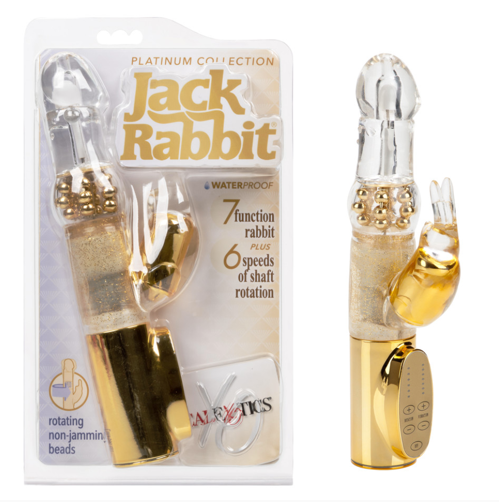 Vibrador Platinum Collection Jack Rabbit - Gold - Cake Sex Shop