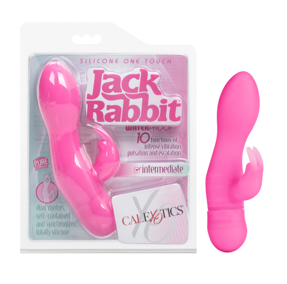 Vibrador Silicone One Touch Jack Rabbit-Pink - Cake Sex Shop
