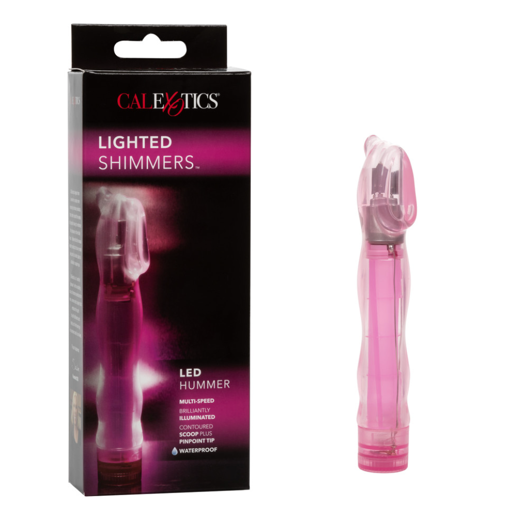 Vibrador Lighted Shimmers Led Hummer - Pink - Cake Sex Shop