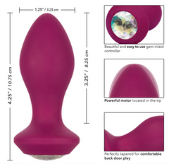 Vibrador Power Gem Vibrating Crystal Probe - Purple - Cake Sex Shop 2