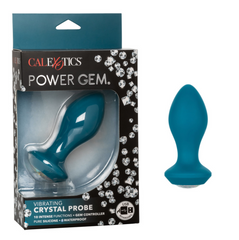 Vibrador Power Gem Vibrating Crystal Probe - Blue - Cake Sex Shop