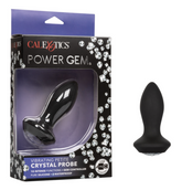 Vibrador Power Gem Petite Vibrating Crystal Probe - Black - Cake Sex Shop
