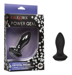 Vibrador Power Gem Petite Vibrating Crystal Probe - Black - Cake Sex Shop