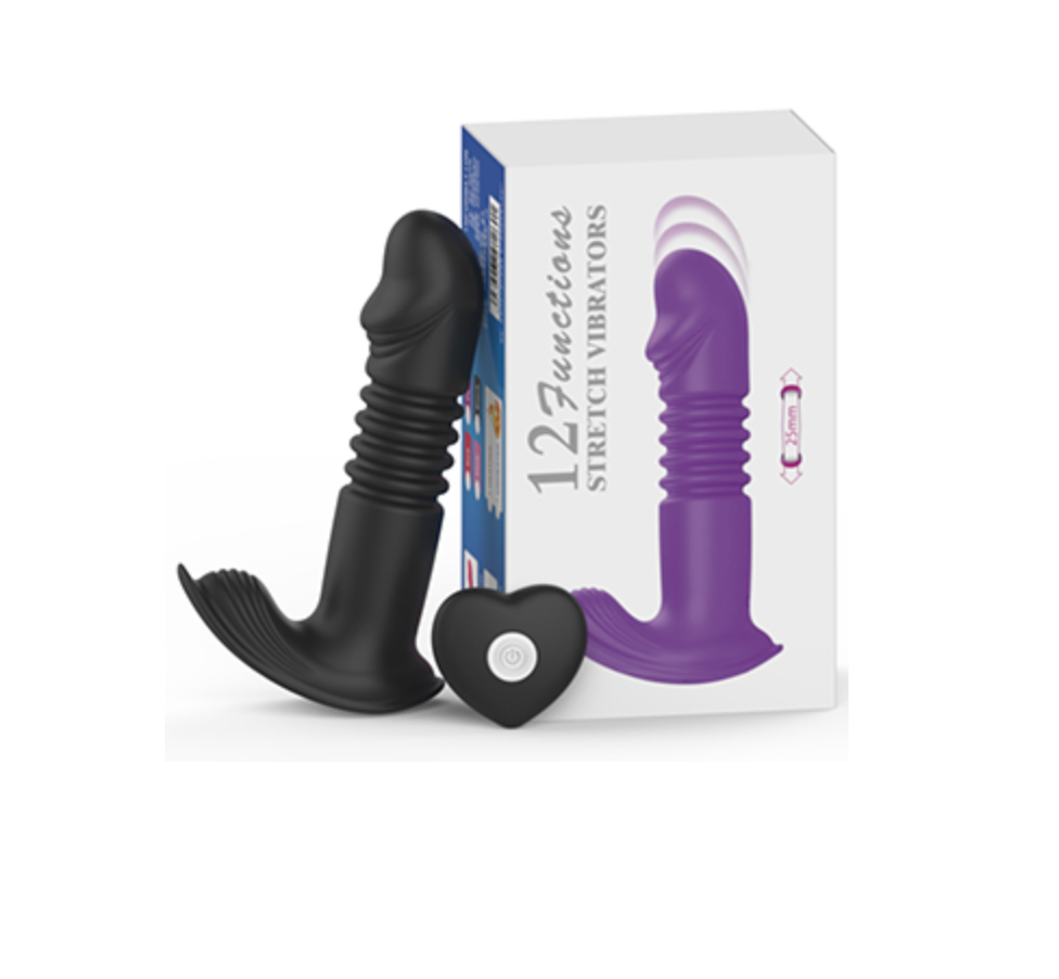 Vibrador Thrusting Wearable Heart Control - Black - Cake Sex Shop