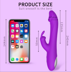 Vibrador Telescopic Bunny - Cake Sex Shop 2 3 4