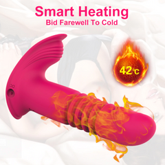 Vibrador Thrusting Wearable Heart Control - Black - Cake Sex Shop 2 3