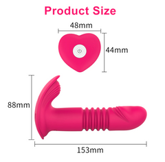 Vibrador Thrusting Wearable Heart Control - Black - Cake Sex Shop 2