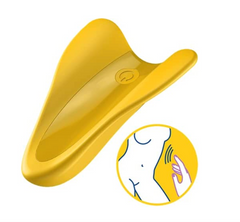 Vibrador Satisfyer High Fly Finger Vibrator-Yellow - Cake Sex Shop