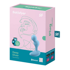Plug Satisfyer Deep Diver-Light Blue - Cake Sex Shop 2 3