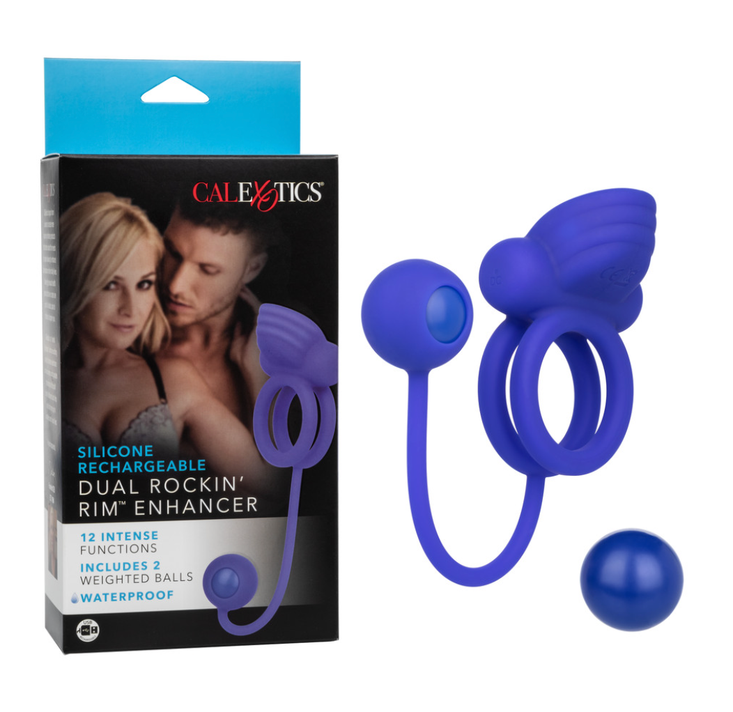 Anillo Silicone Rechargeable Dual Rockin' Rim Enhancer - Cake Sex Shop
