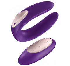 Vibrador Satisfyer Double Plus Remote Partner Vibrator-Purple - Cake Sex Shop 2