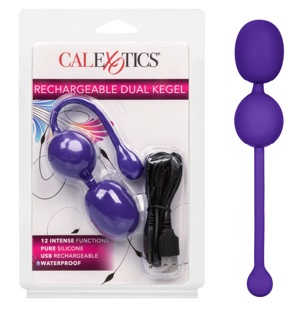 Kegel Rechargeable Dual Kegel - Purple - Cake Sex Shop
