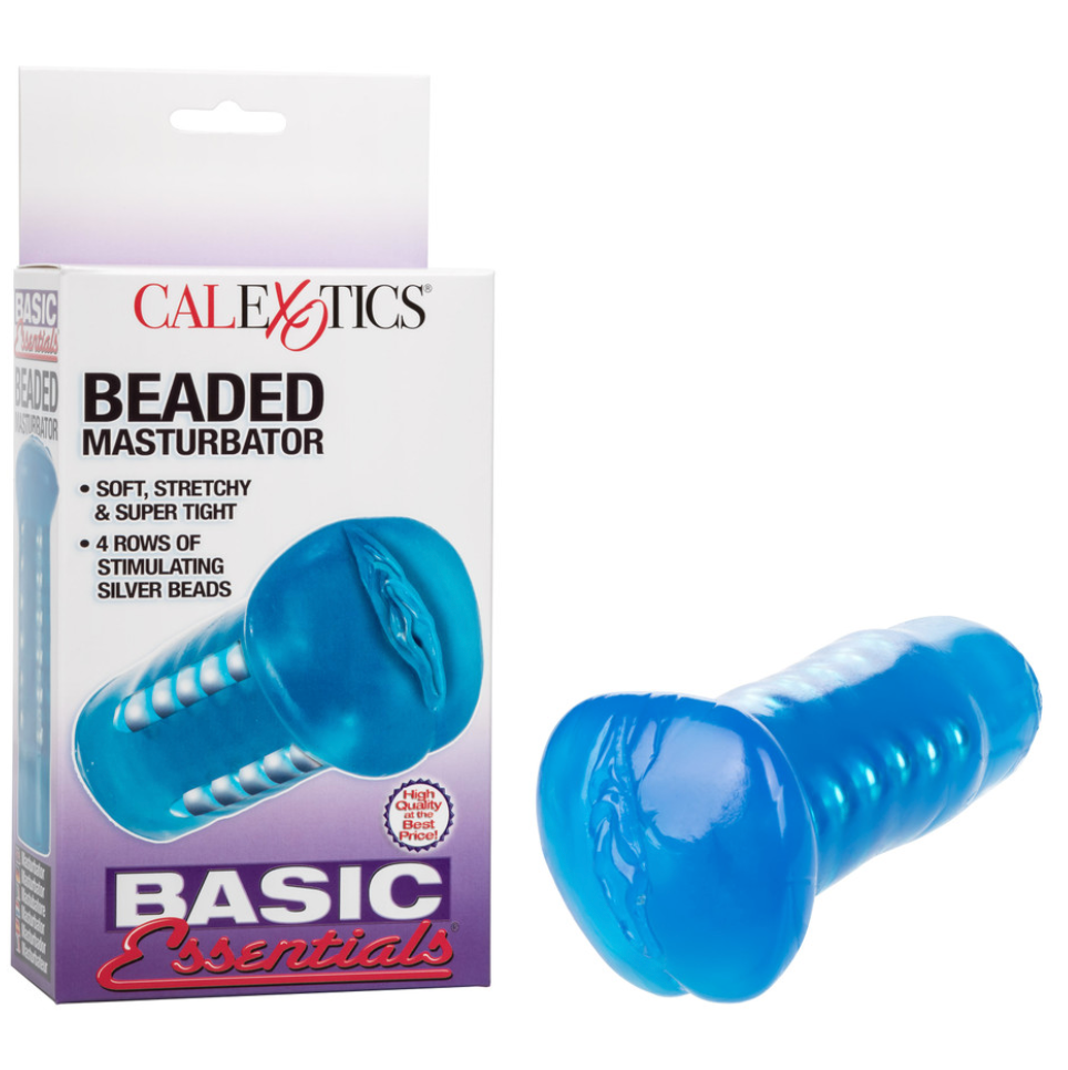 Masturbador Basic Essentials Beaded Masturbator - Cake Sex Shop