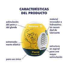 Huevo Masturbador Satisfyer Masturbator Egg - Fierce - Cake Sex Shop 2 3