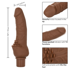 Vibrador Rechargeable Power Stud Cliterrific-7.5" Brown - Cake Sex Shop 2