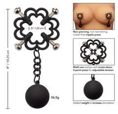 Pezoneras Nipple Grips Power Grip 4-Point Weighted Nipple Press - Cake Sex Shop 2