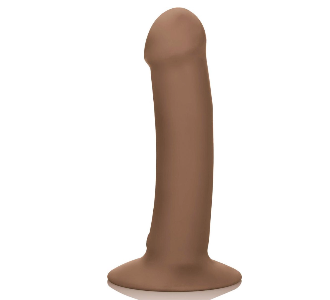 Dildo Luxe Touch Sensitive Vibrator Brown 6.5" - Cake Sex Shop