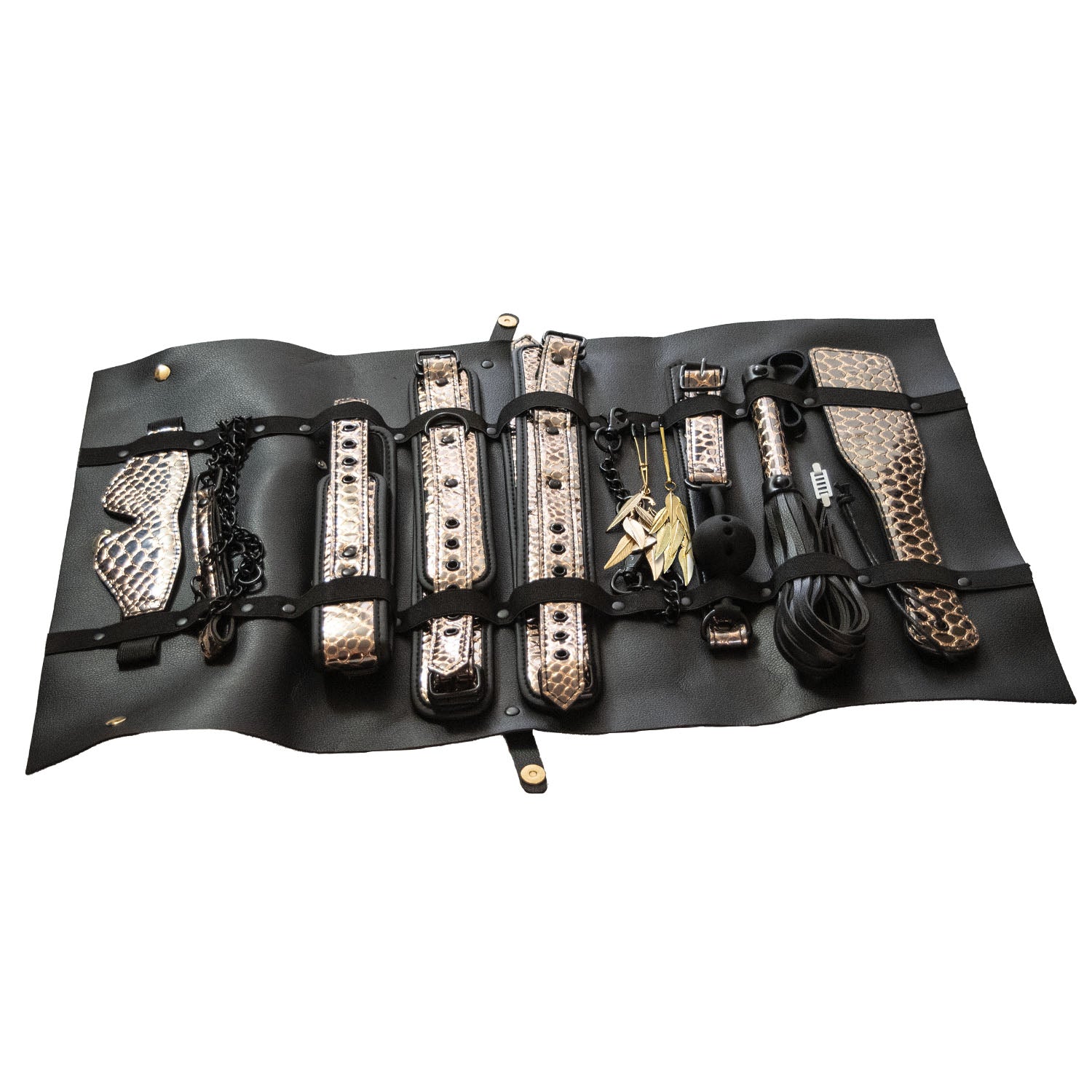 Set The Traveler 10 piece Restraints & Bondage Play Kit - Original - Cake Sex Shop