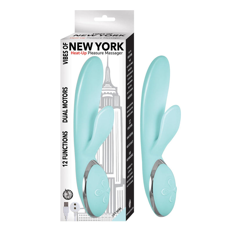 Vibrador Vibes Of New York Heat-Up Pleasure Massager-Aqua - Cake Sex Shop
