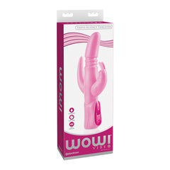 Vibrador WOW! Triple Ecstacy Thruster – Pink - Cake Sex Shop