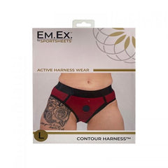 Active Harness Wear Em.Ex - Large Scarlet/Navy - Cake Sex Shop