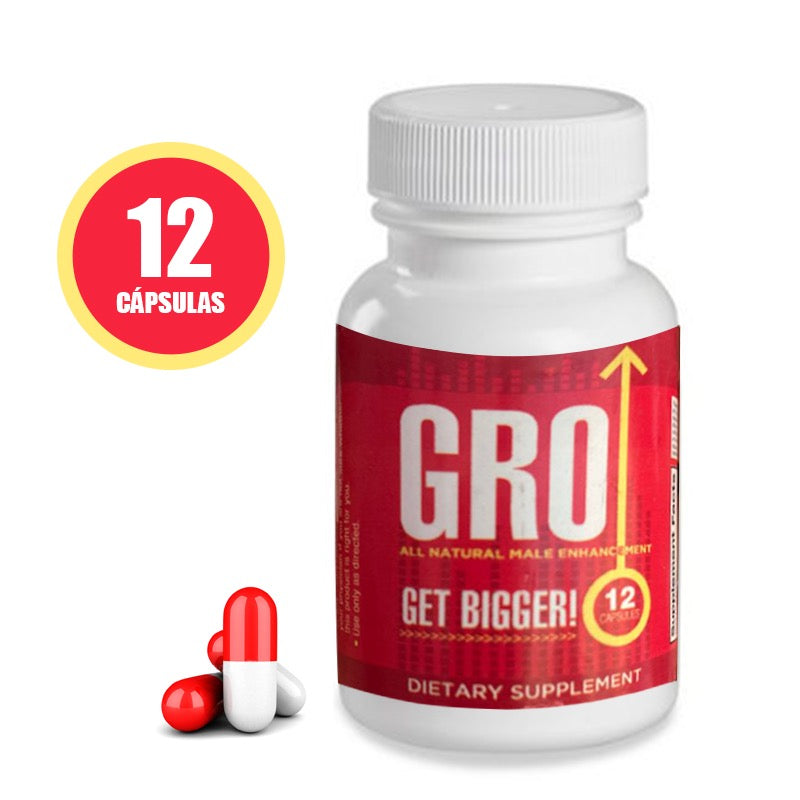 Pastilla Gro Pills 12 Cápsulas - Cake Sex Shop