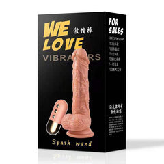Dildo Vibrador Sparks - 20 cm con Control - Cake Sex Shop