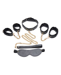 Set Master Series Gold Submission Bondage Kit - Black/Gold - Cake Sex Shop 2