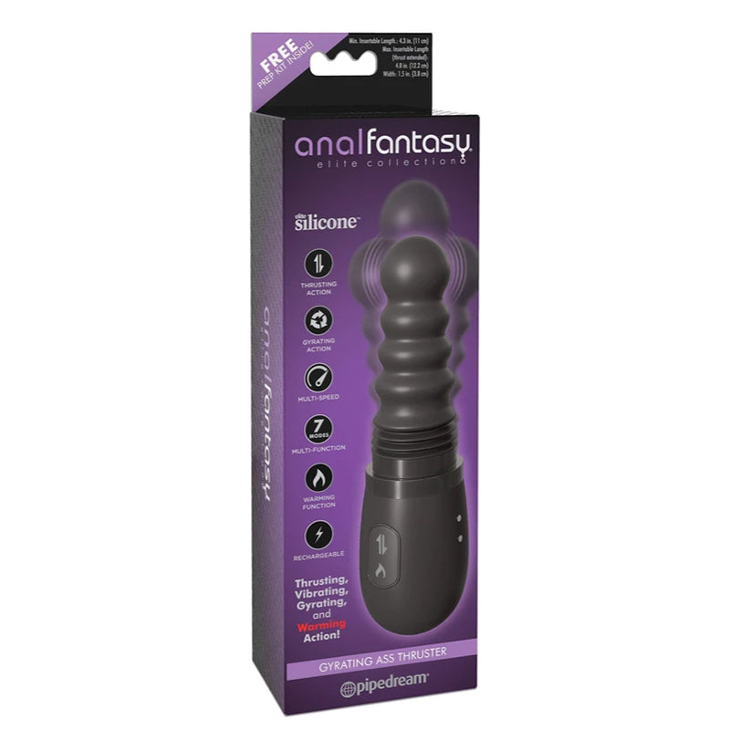 Plug Anal Fantasy Elite Gyrating Ass Thruster-Black - Cake Sex Shop