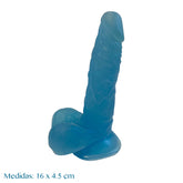 Dildo Ultra-Realistic Dildo Blue 6.3" - Cake Sex Shop
