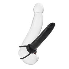 Dildo The Accomodator Dual Penetrator 5" - Black - Cake Sex Shop 2