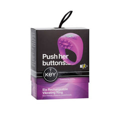Anillo Key Ela Rechargeable Vibrating Ring - Purple - Cake Sex Shop 2