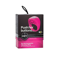 Anillo Key Ela Rechargeable Vibrating Ring - Pink - Cake Sex Shop 2