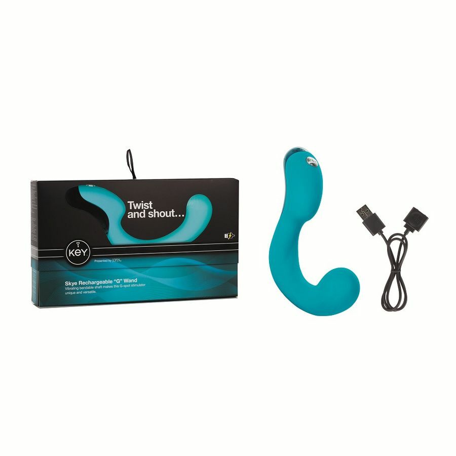 Vibrador Key By Jopen Skye Rechargeable Ergonomic 'G' Wand - Cake Sex Shop