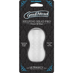 Masturbador GoodHead Helping Head Pro ULTRASKYN Stroker - Frost - Cake Sex Shop