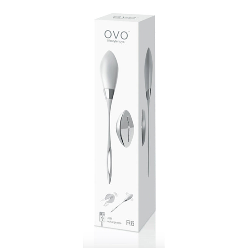 Ovo R6 Remote White Chrome - Cake Sex Shop