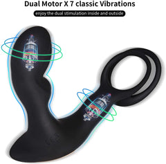 Masajeador de Próstata Double Ring Heat Control - Cake Sex Shop 2 3