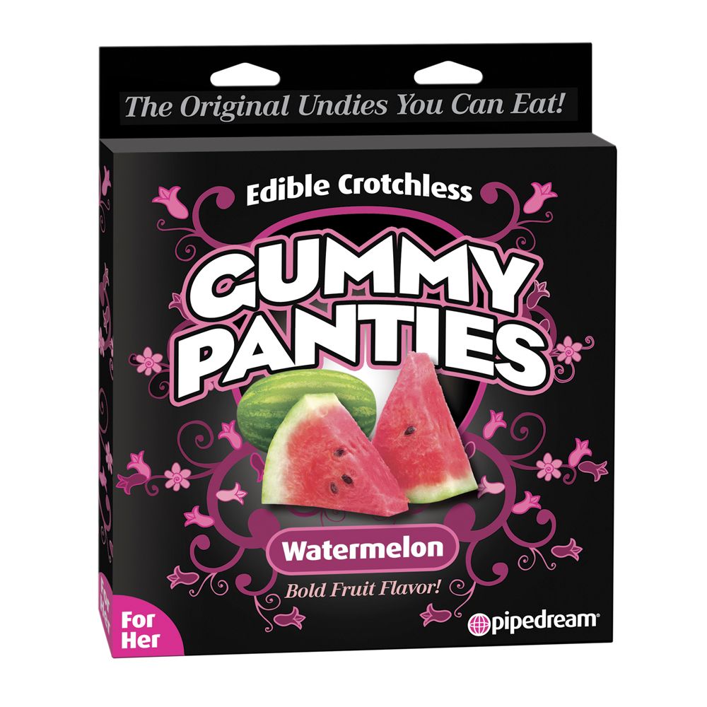 Pipedream Edible Crotchless Gummy Panties - Watermelon - Cake Sex Shop