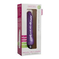 Dildo Realistic Skin Vibrator Small Purple 6" - Cake Sex Shop 2