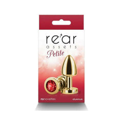 Plug Anal Rear Assets - Petite - Gold - Red - Cake Sex Shop