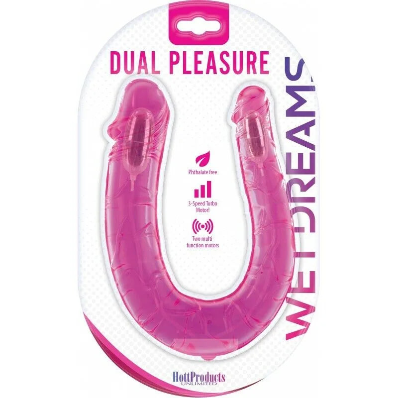 Vibrador Wet Dreams Dual Pleasure-Magenta - Cake Sex Shop