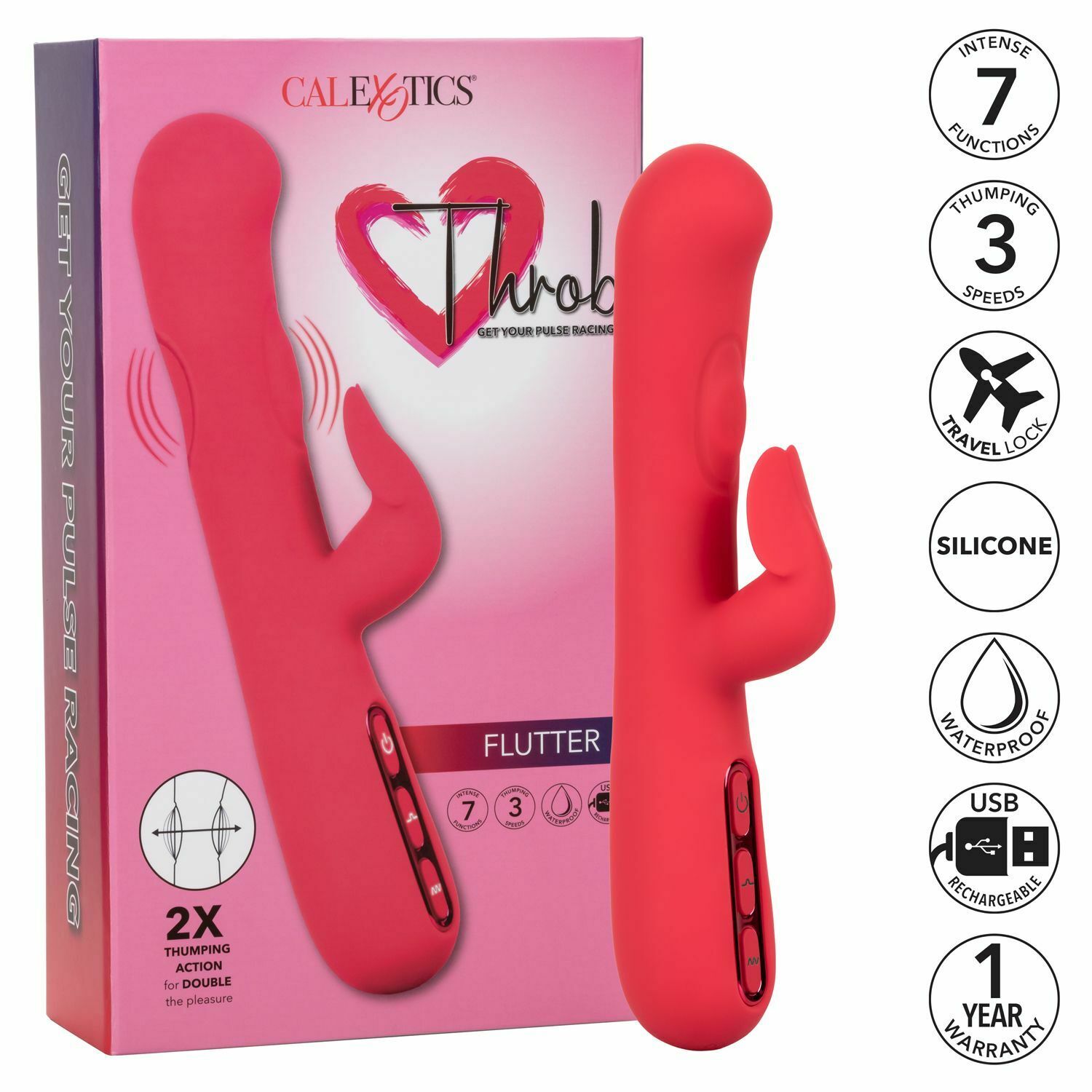 Vibrador Throb - Flutter - Cake Sex Shop