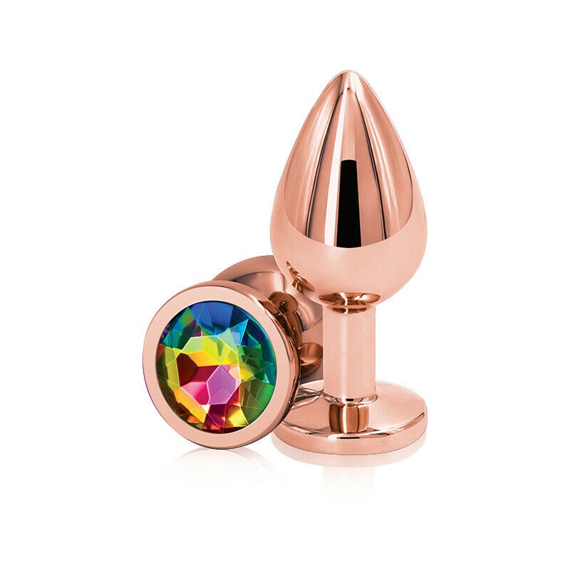 Plug Rear Assets - Rose Gold - Medium - Rainbow - Cake Sex Shop