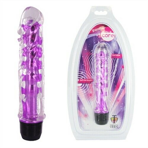 Vibrador Metallic Core Jelly Vibe - Purple - Cake Sex Shop