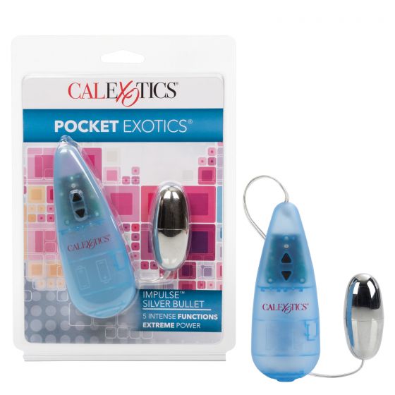 Vibrador Pocket Exotics Impulse Silver Bullet - Cake Sex Shop