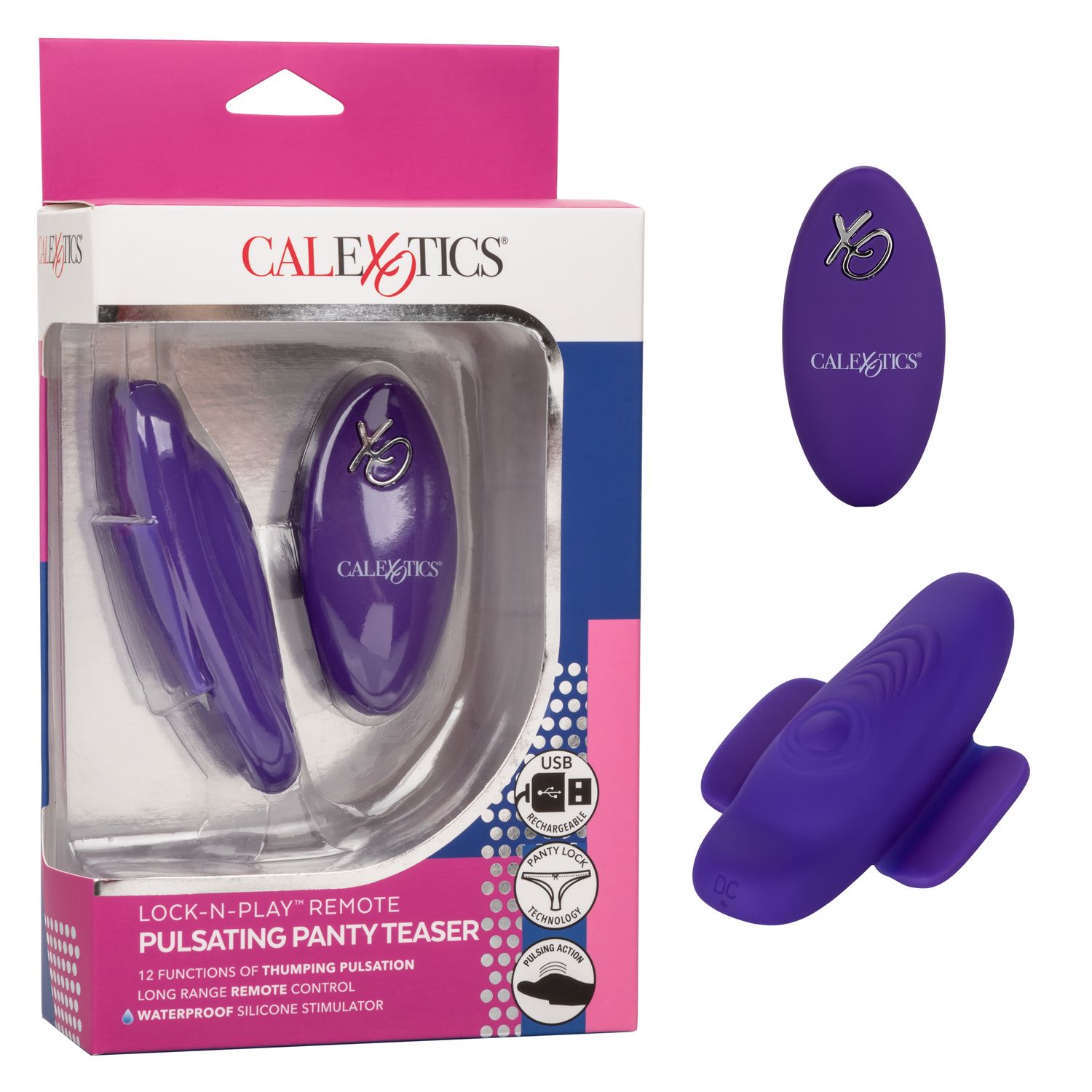 Vibrador Lock-N-Play Rte Pulsating Panty Teaser - Cake Sex Shop
