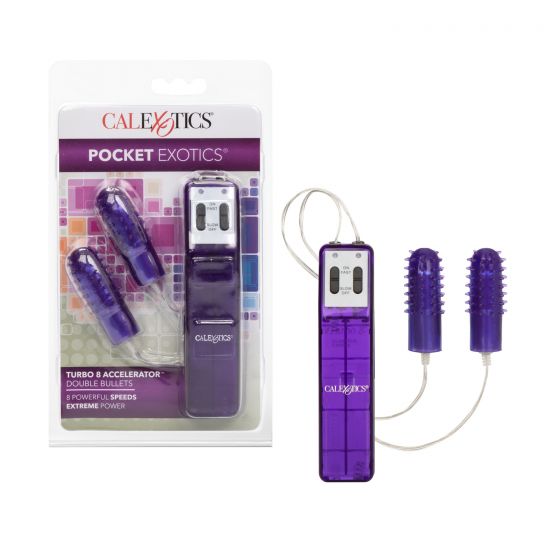 Vibrador Pocket Exotics Turbo 8 Accelerator Double Bullets - Cake Sex Shop