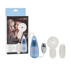 Set Elite 5X Vibro Ring Plus Tickler - Cake Sex Shop
