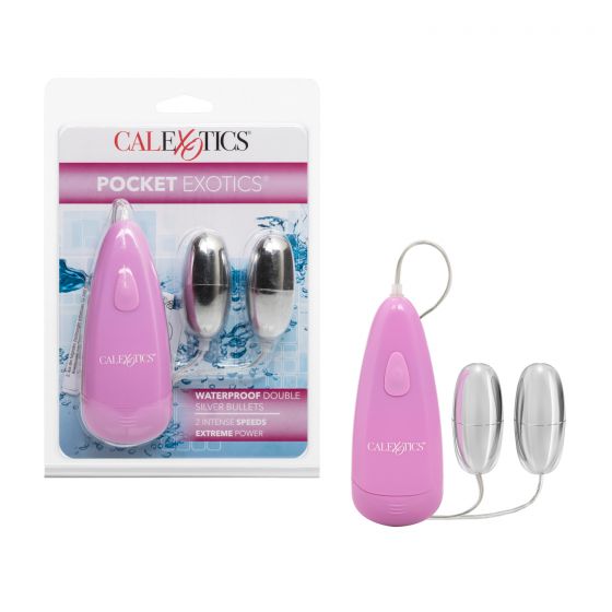 Vibrador Pocket Exotic Waterproof Double Silver Bullets - Cake Sex Shop
