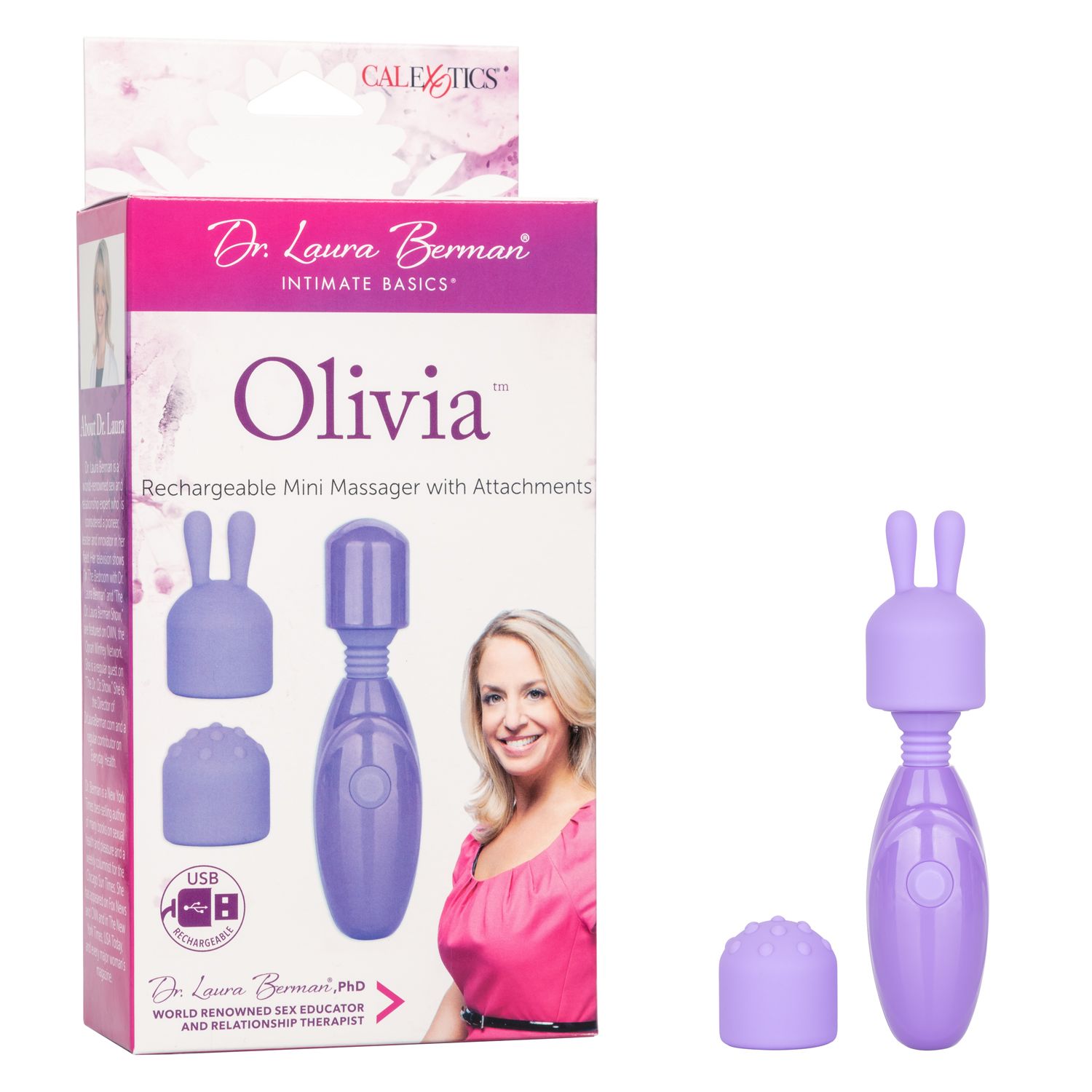 Vibrador Olivia Rechargeable Mini Massager - Cake Sex Shop
